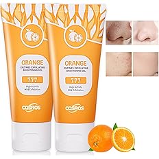 Orange Exfoliating Gel Scrub for Face and Body, Orange Peeling Gel, Deep Clean Pores, Remove Black