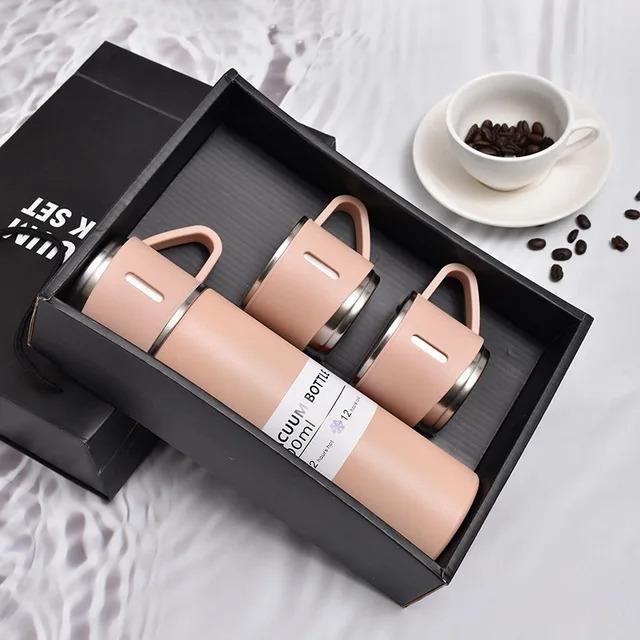 3 Pcs Durable Materials For Long-Lasting Vaccum Flask Set