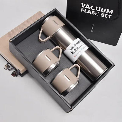 3 Pcs Durable Materials For Long-Lasting Vaccum Flask Set