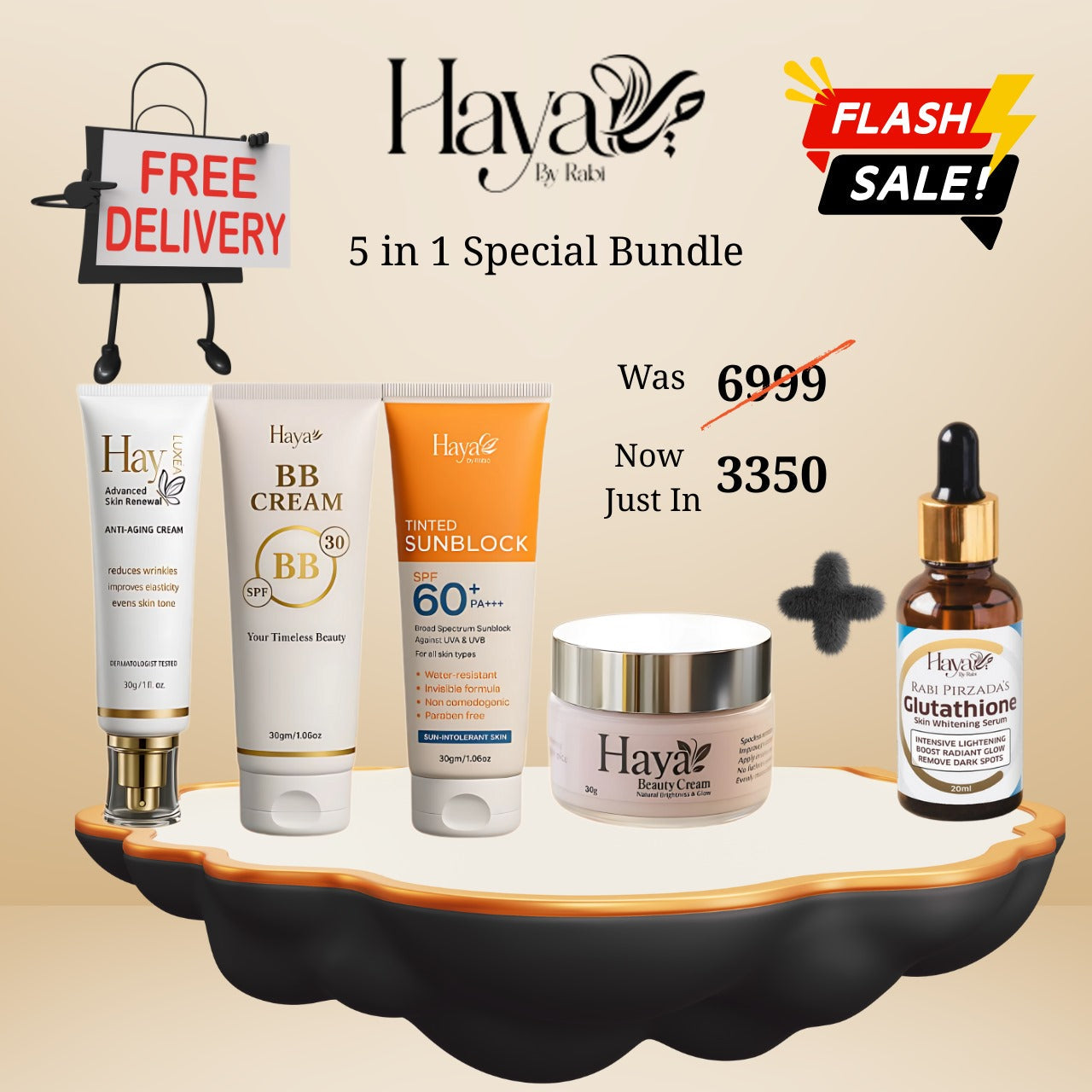 Haya By Rabi – 4 in 1 Special Deal + Glutathione Serum