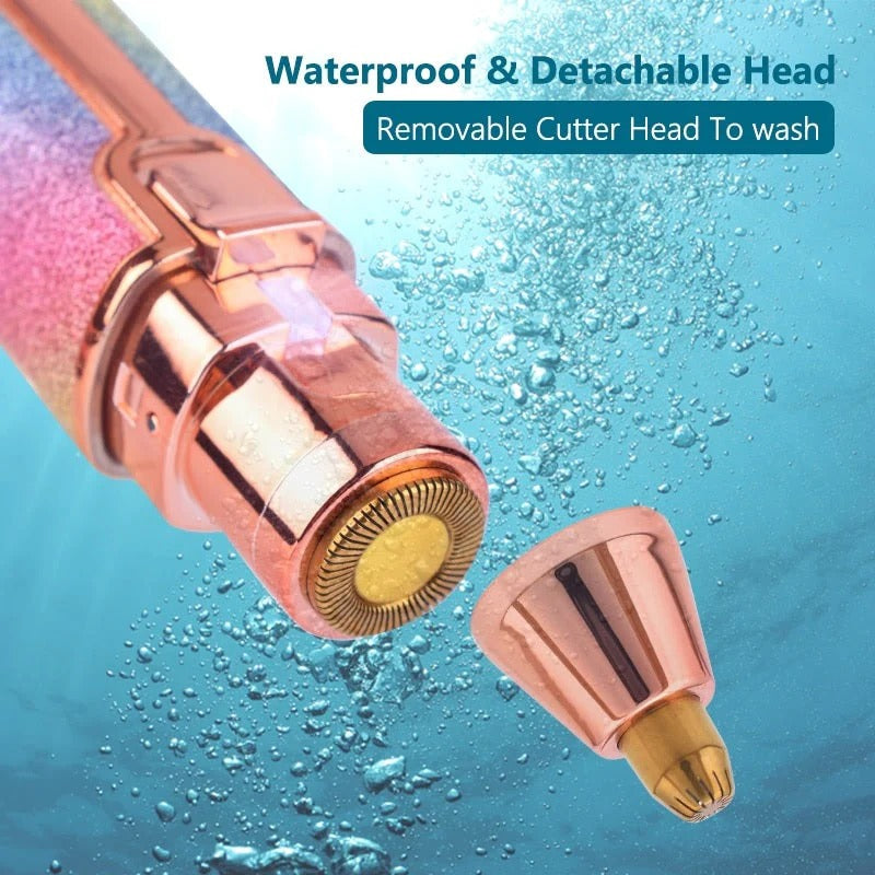 2 IN 1 RECHARGEABLE FLAWLESS EYEBROW TRIMMER + BODY HAIRS TRIMMER FOR WOMEN